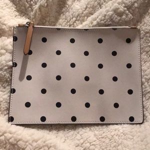 Banana Republic polka dot clutch, NWOT